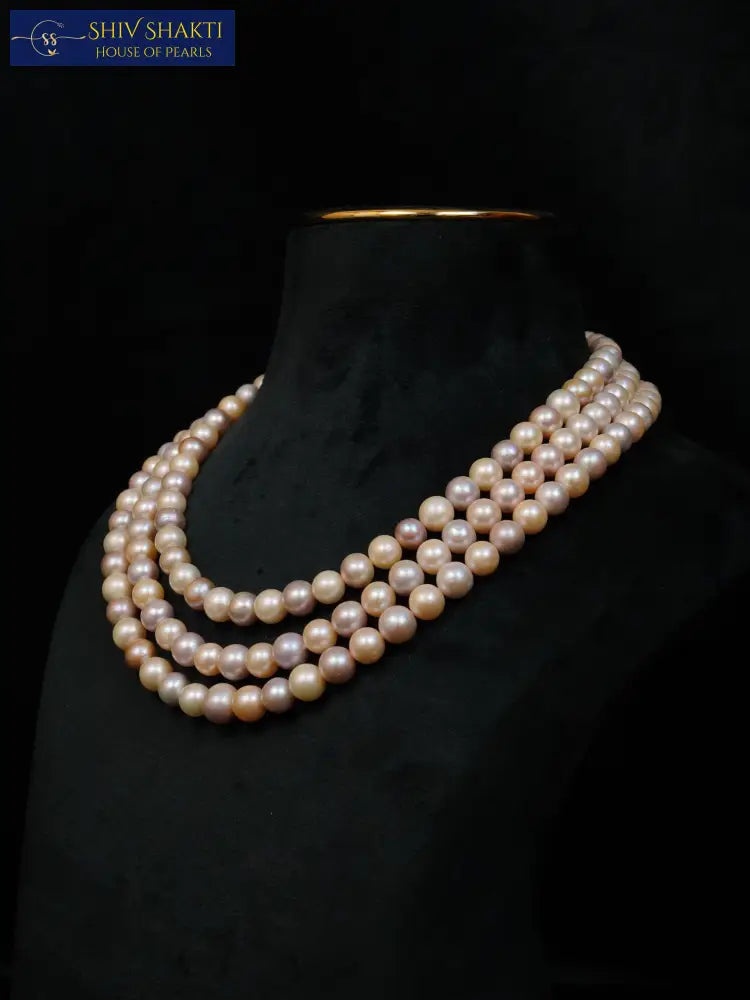 Shiv Shakti Pearls - Round Pearl 3 lines