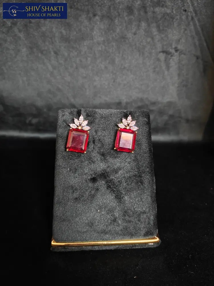 Ruby Brooch with Pearl