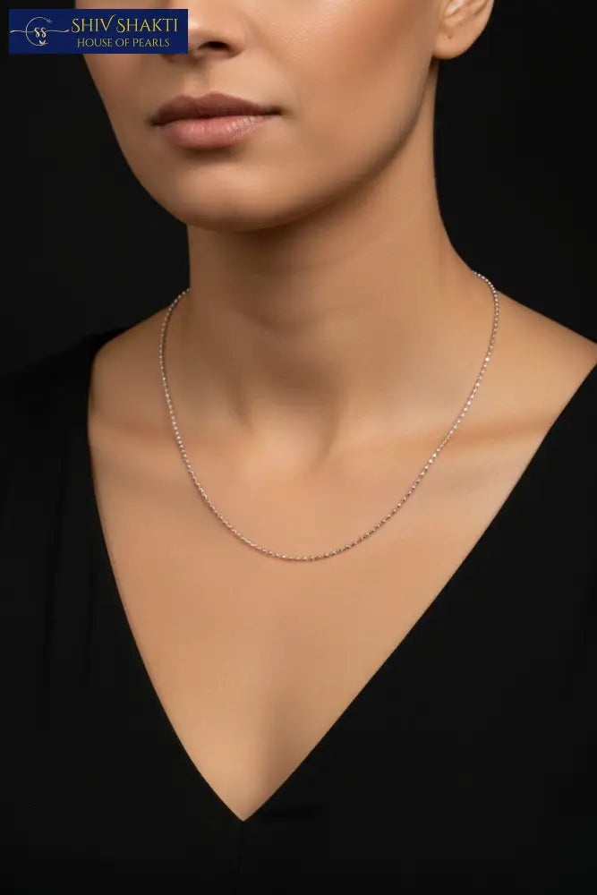 Shiv Shakti Pearls - Sparkle Chain Pure silver