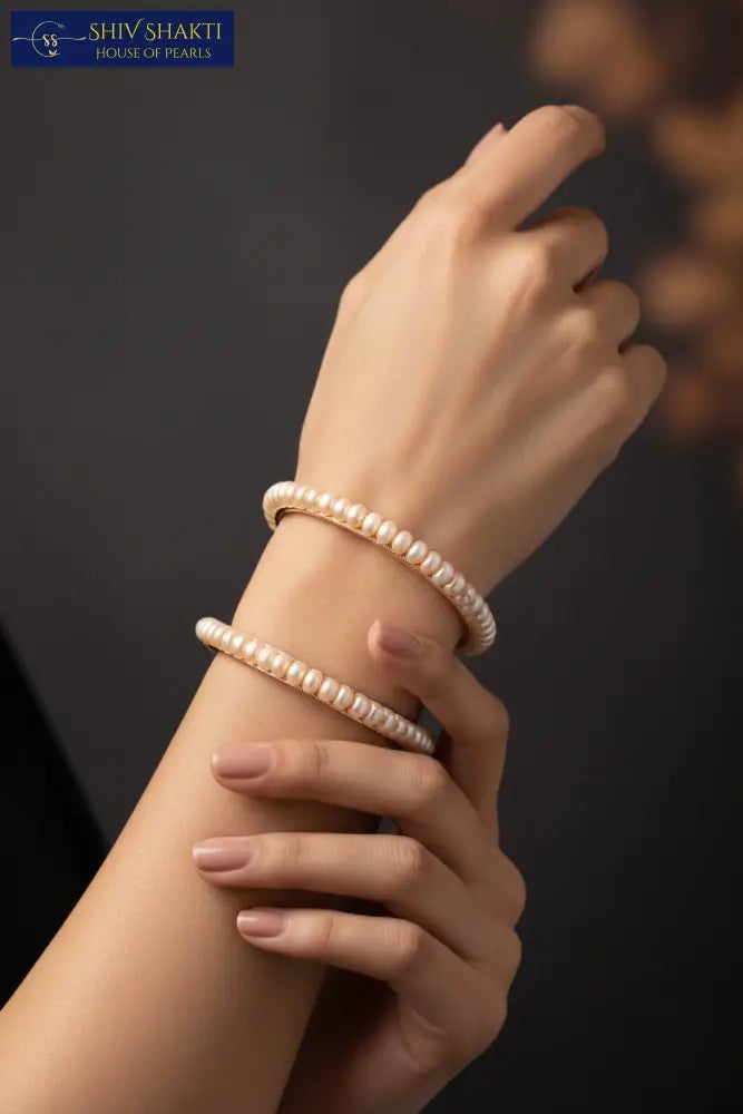 Shiv Shakti Pearls - White Flat Pearl