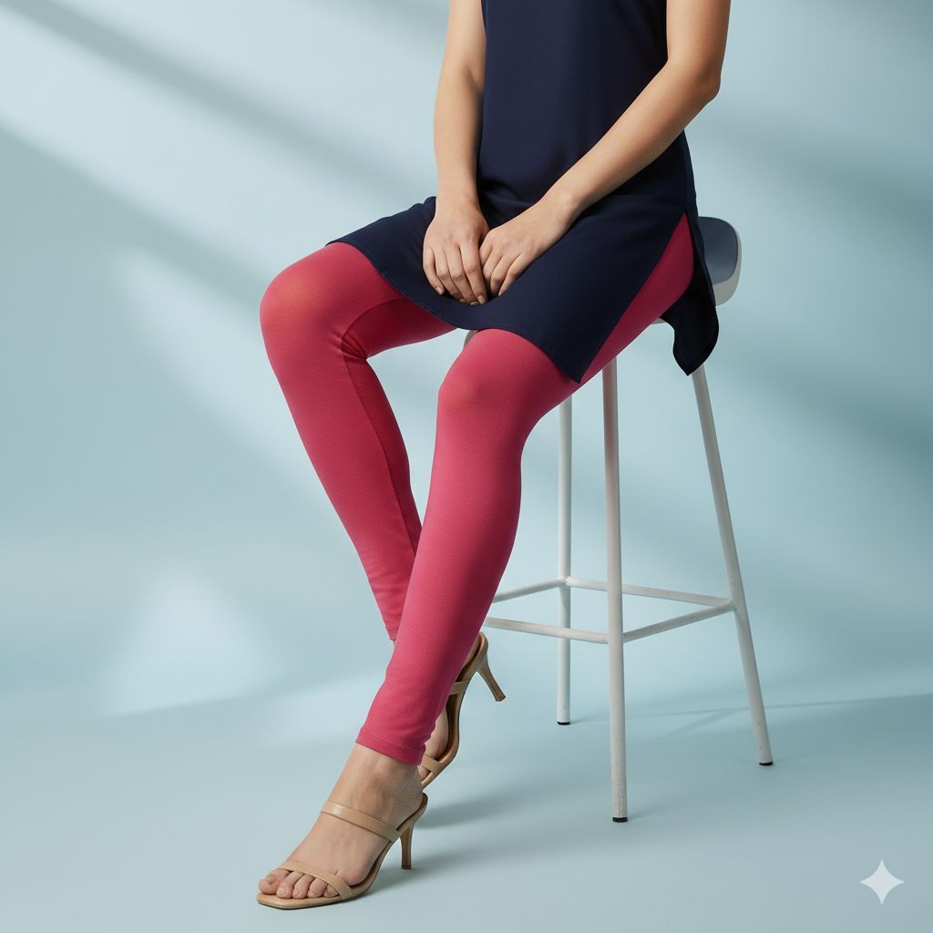 Shree Shanti Selection - Pink Churidar Leggings for Women