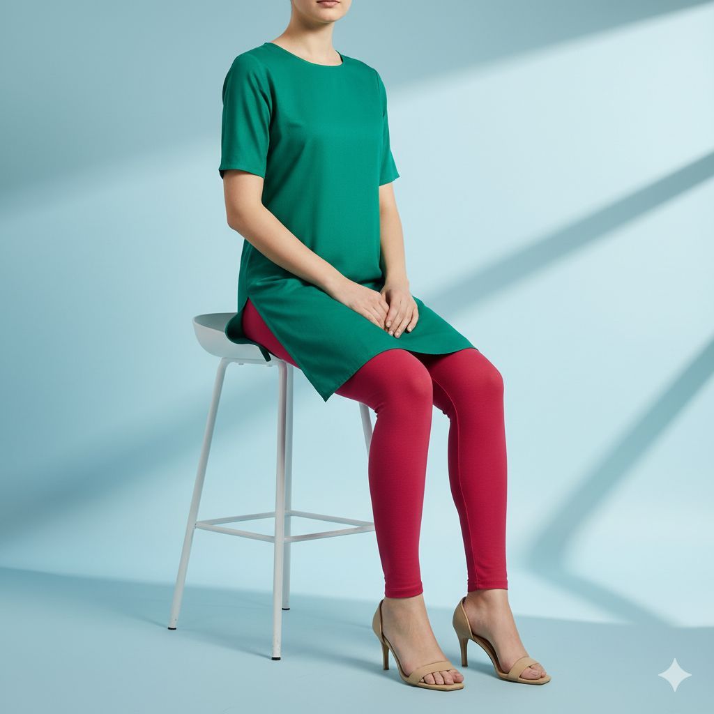 Shree Shanti Selection - Pink Churidar Leggings for Women