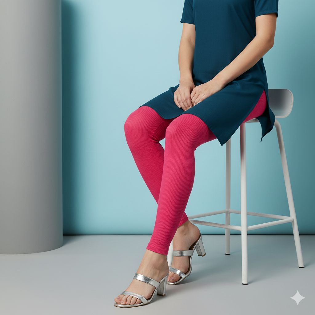 Shree Shanti Selection - Pink Churidar Leggings for Women