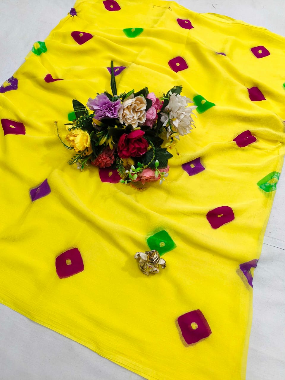 Bandhani Chiffon Saree