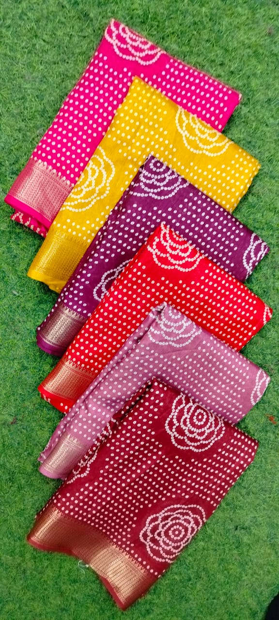 Dola Print Cotton Saree