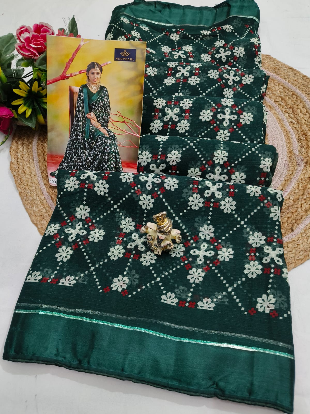 Shubh Sarees - Bandhej Print Designer Saree