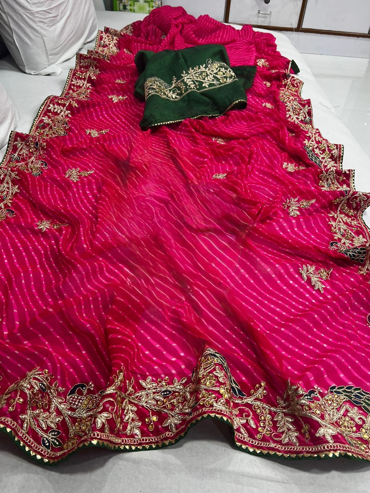 Shubh Sarees - Coding Work Georgette Saree