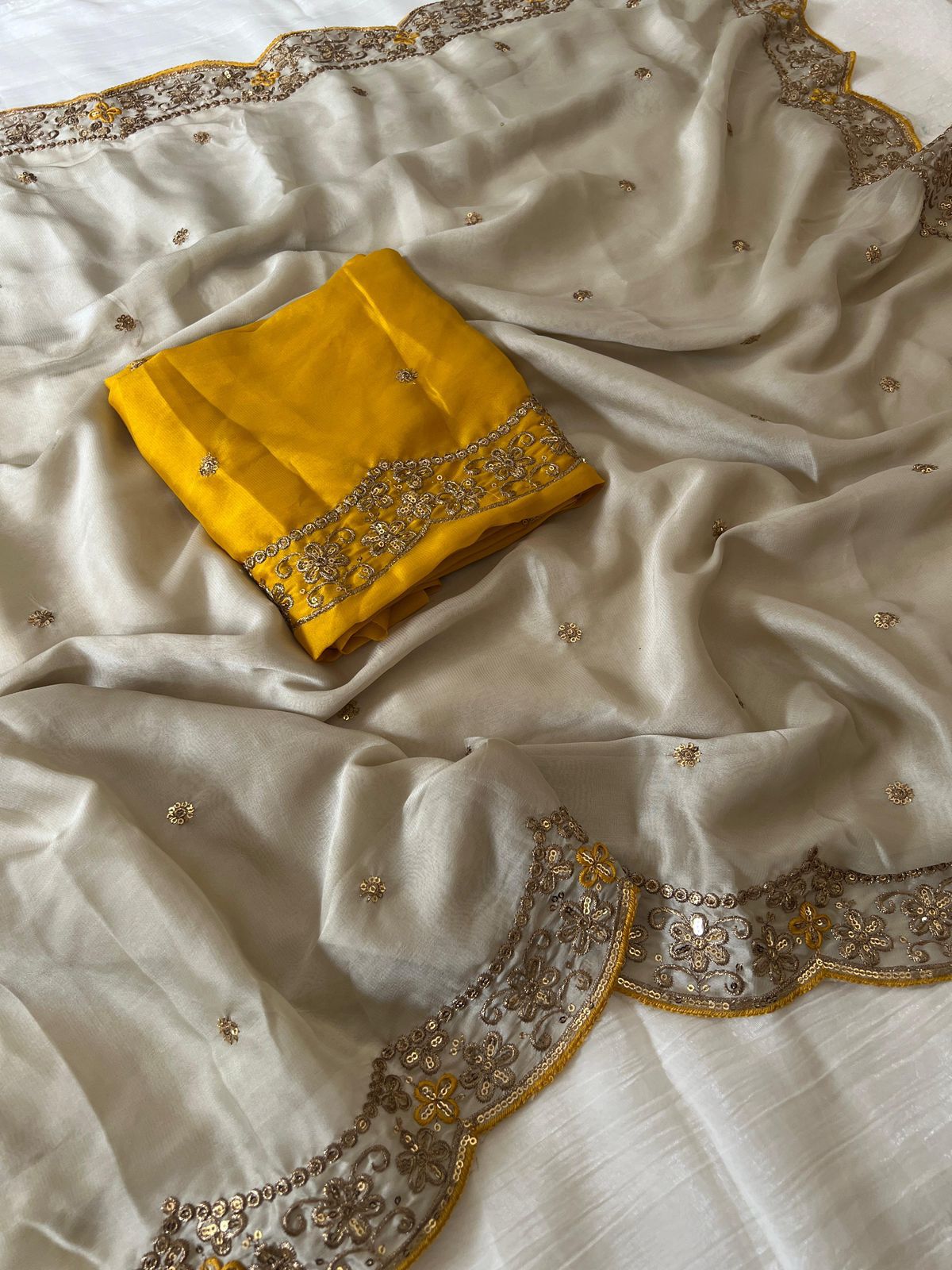 Shubh Sarees - Rangoli Silk Embroidery Saree