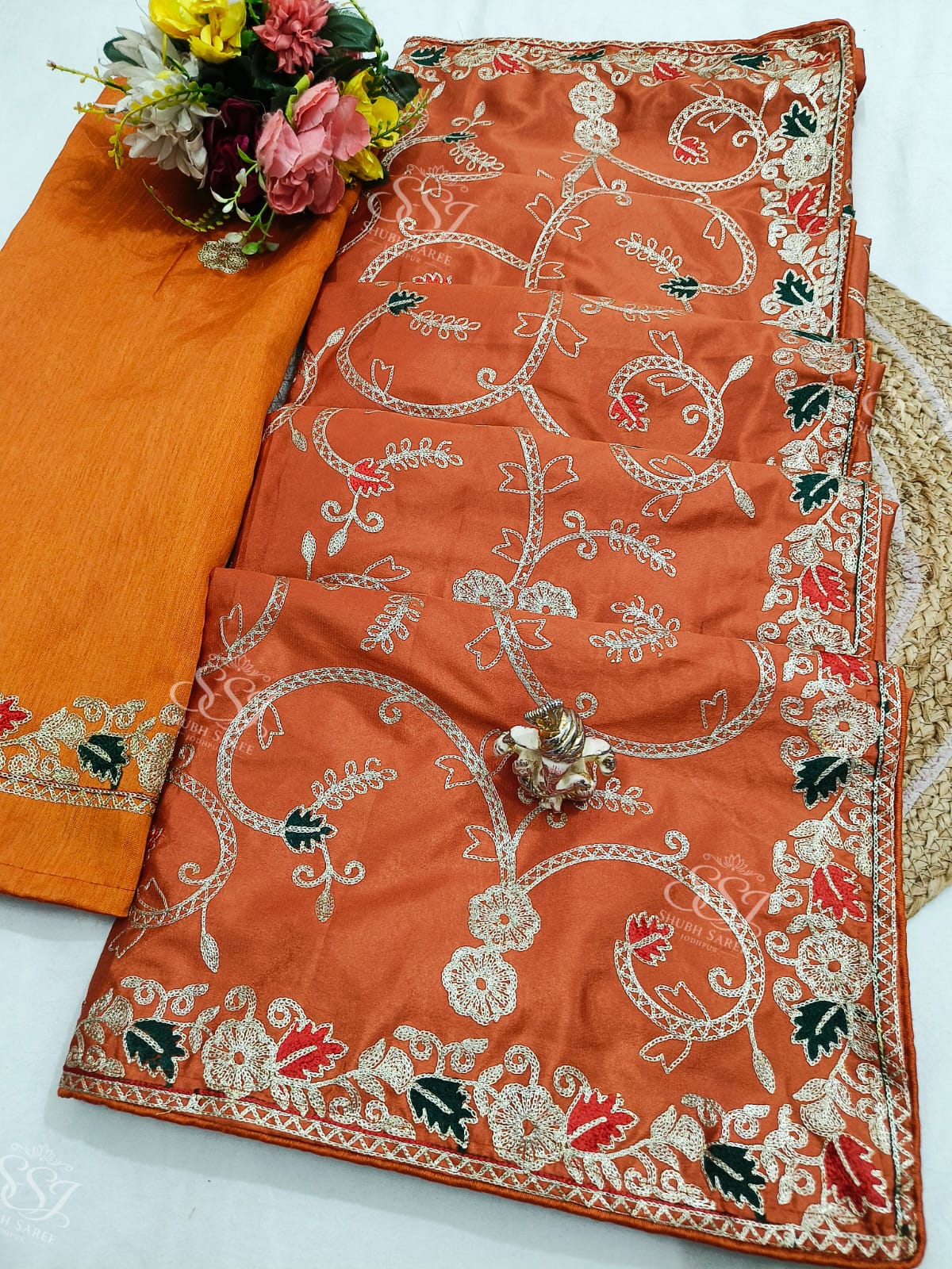 Shubh Sarees - Ho Silk Pita Saree