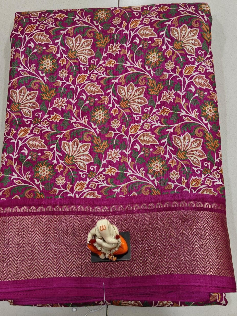Shubh Sarees - Dola Print Cotton Saree