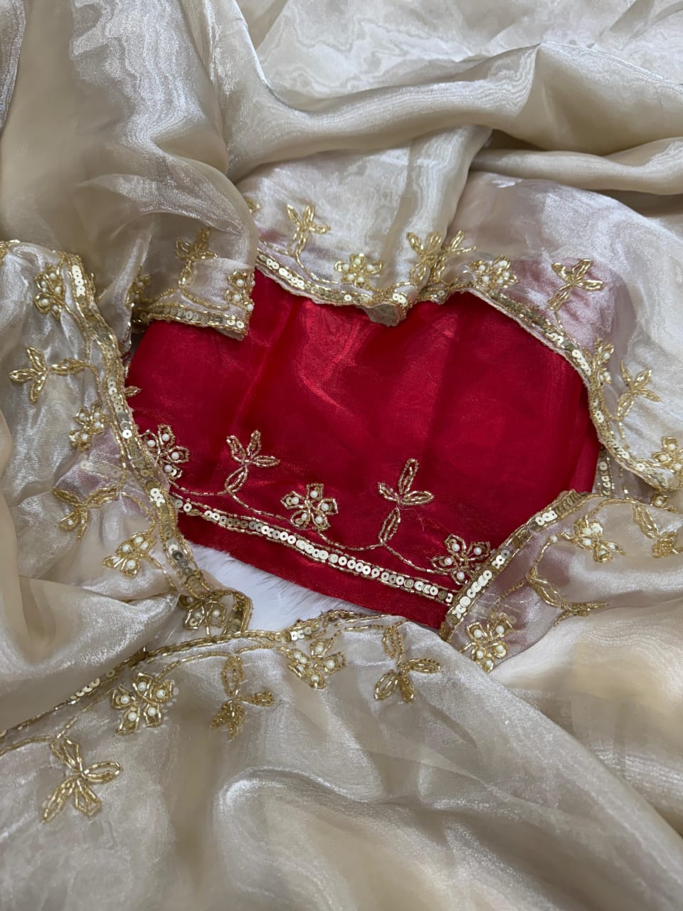 Shubh Sarees - Jimmi Choo Handwork Saree