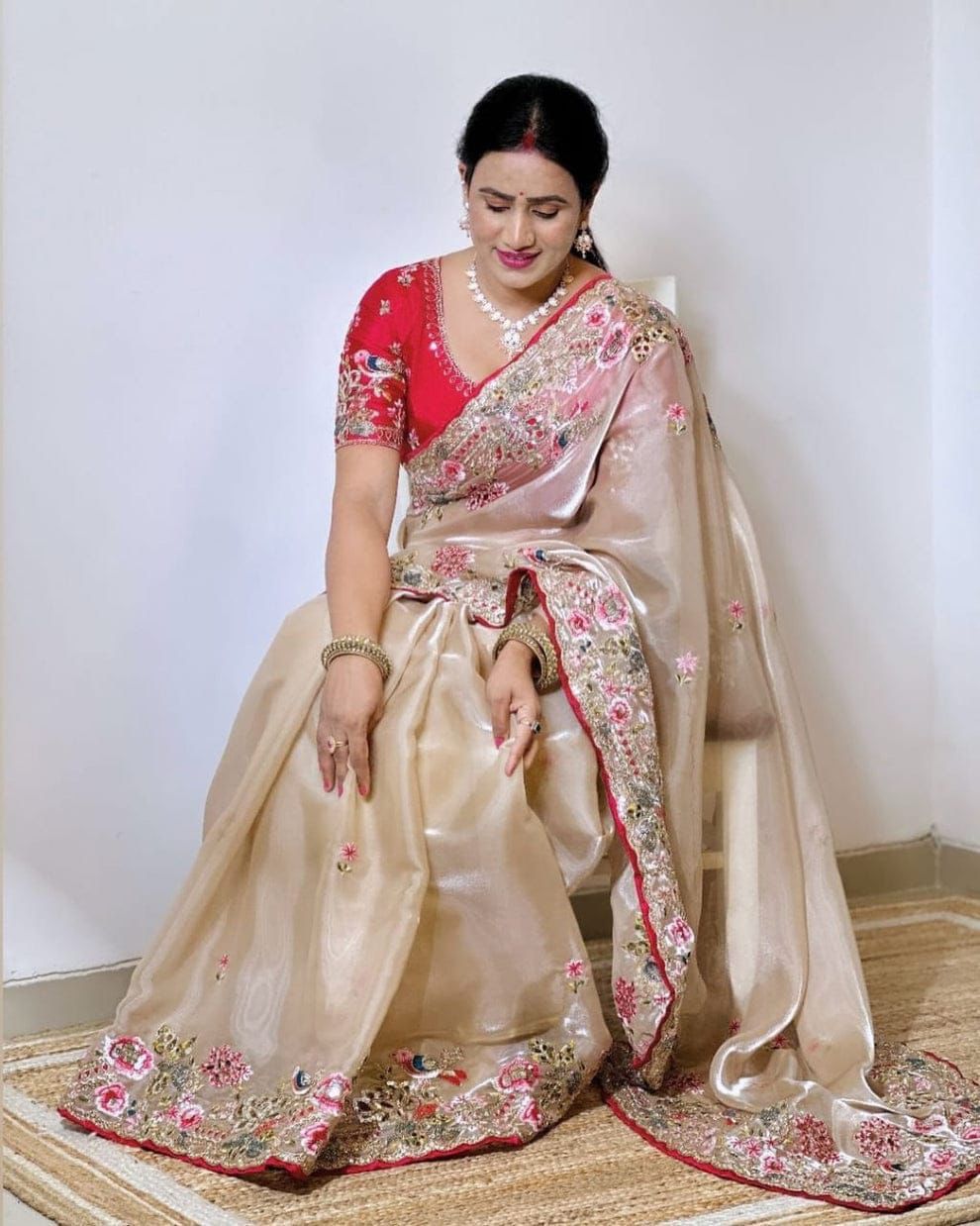 Shubh Sarees - Jimmy Choo Embroidery Saree