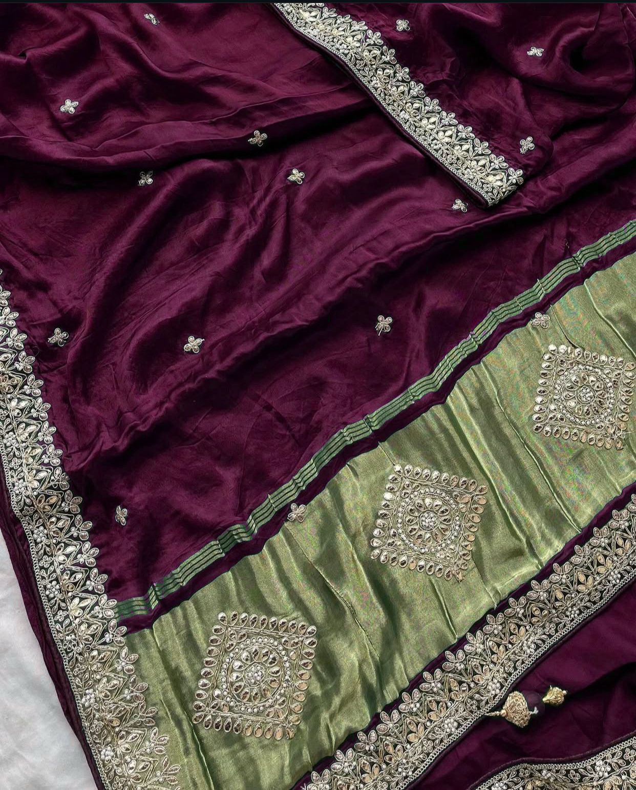 Shubh Sarees - Gaji Silk Gota Saree