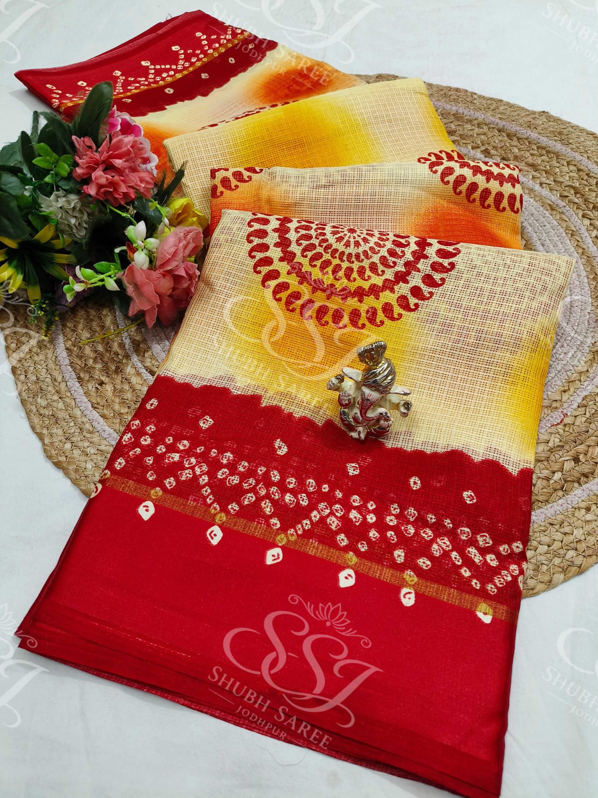 Shubh Sarees - Cotton Print Designer Saree