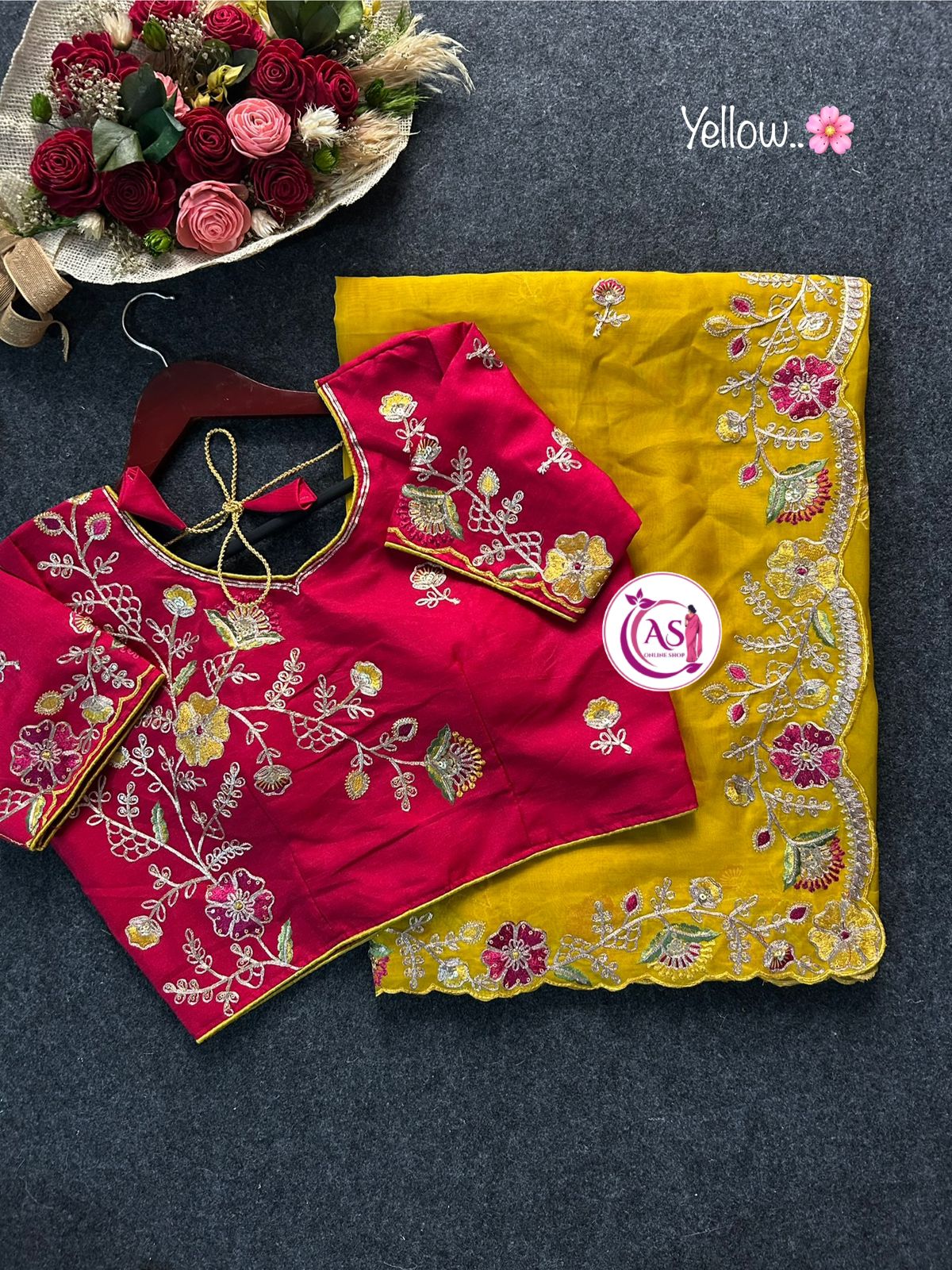 Organza Embroidery Designer Saree