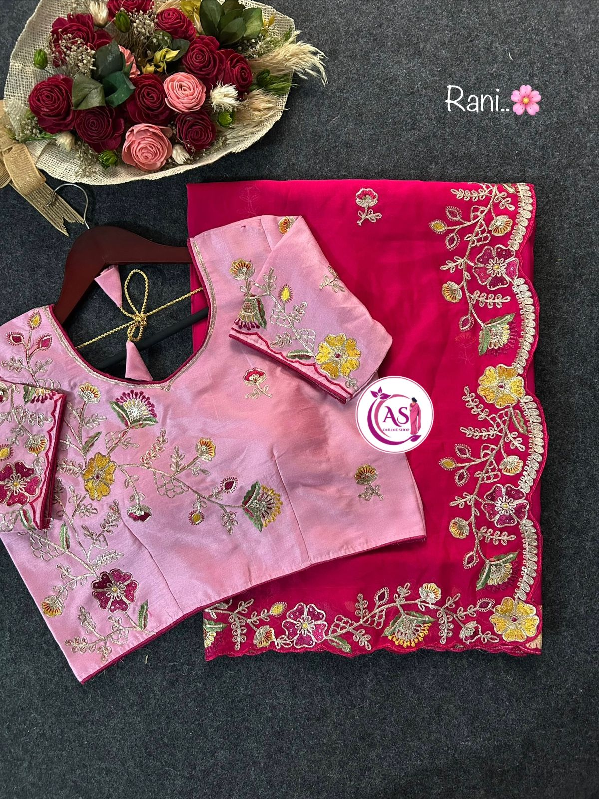 Shubh Sarees - Organza Embroidery Designer Saree