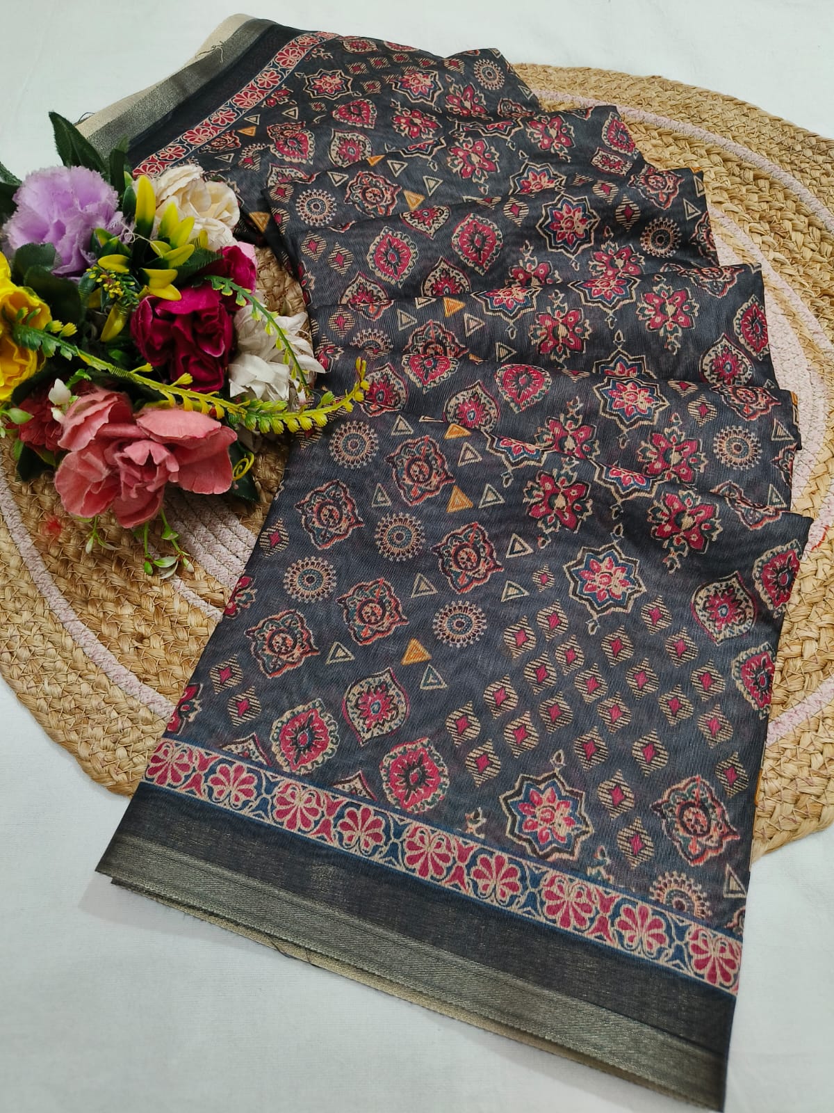 Shubh Sarees - Soft Cotton Printed Saree