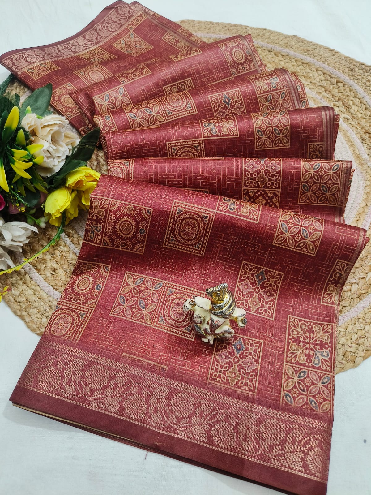 Shubh Sarees - Cotton Silk Printed Saree