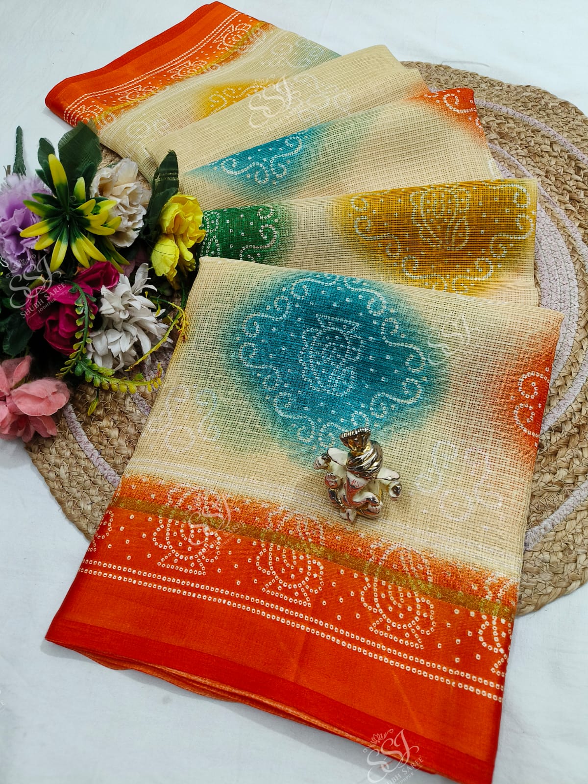 Soft Cotton Printed Saree