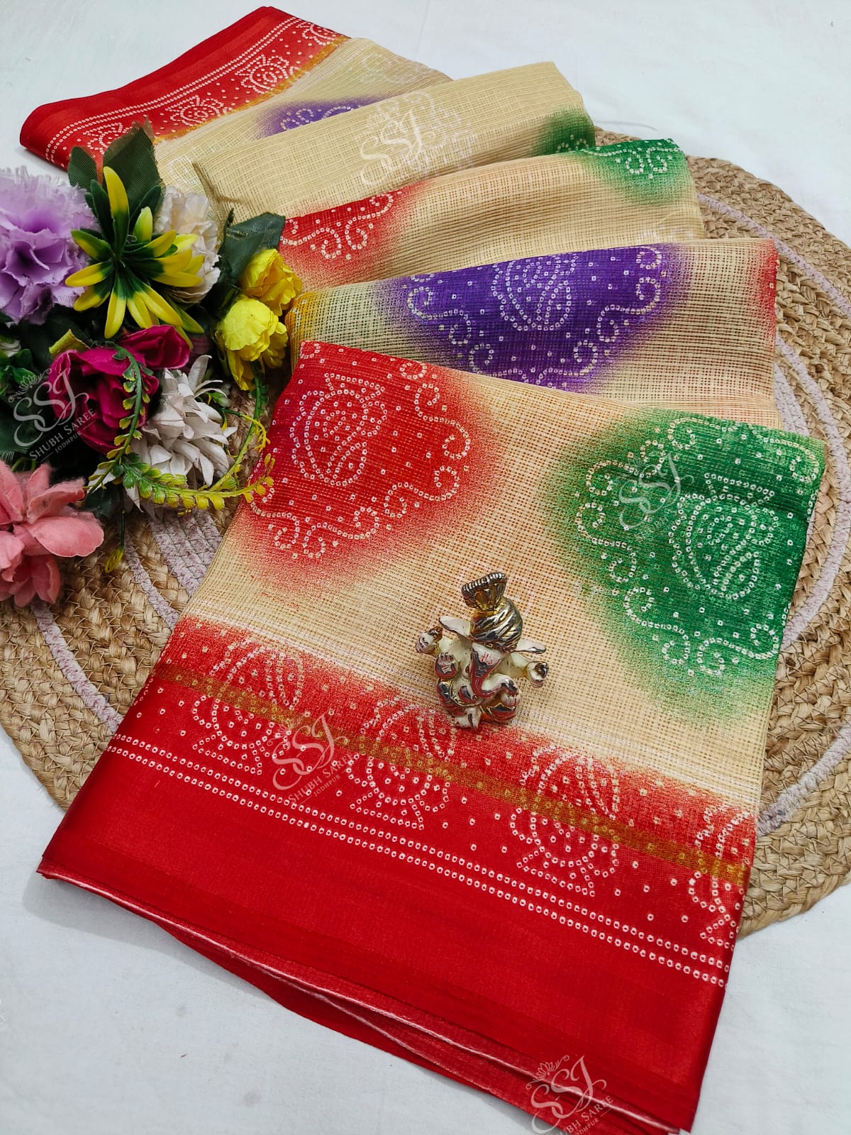 Soft Cotton Printed Saree