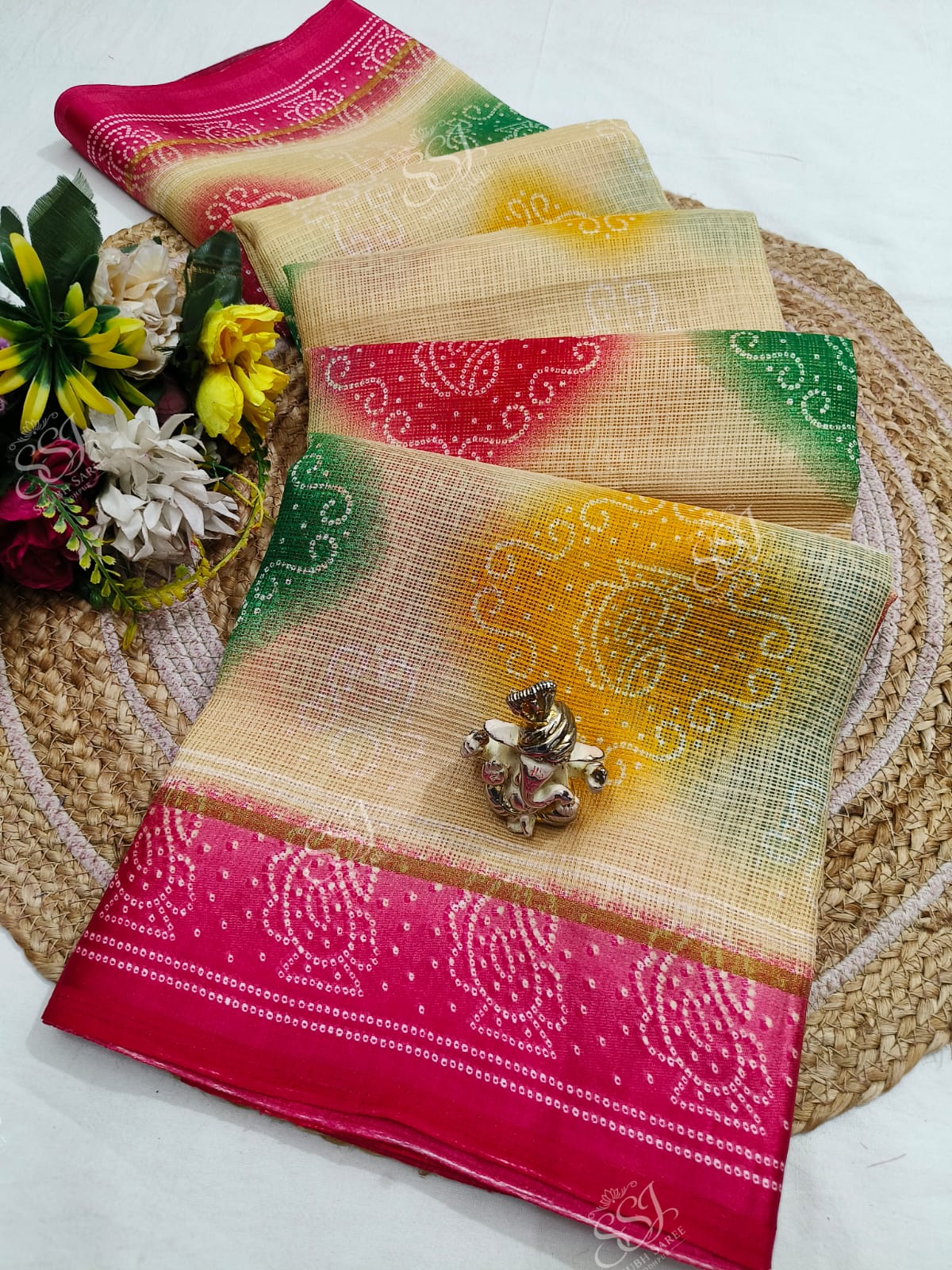 Soft Cotton Printed Saree