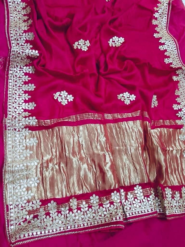Gajji Silk Gotta Saree