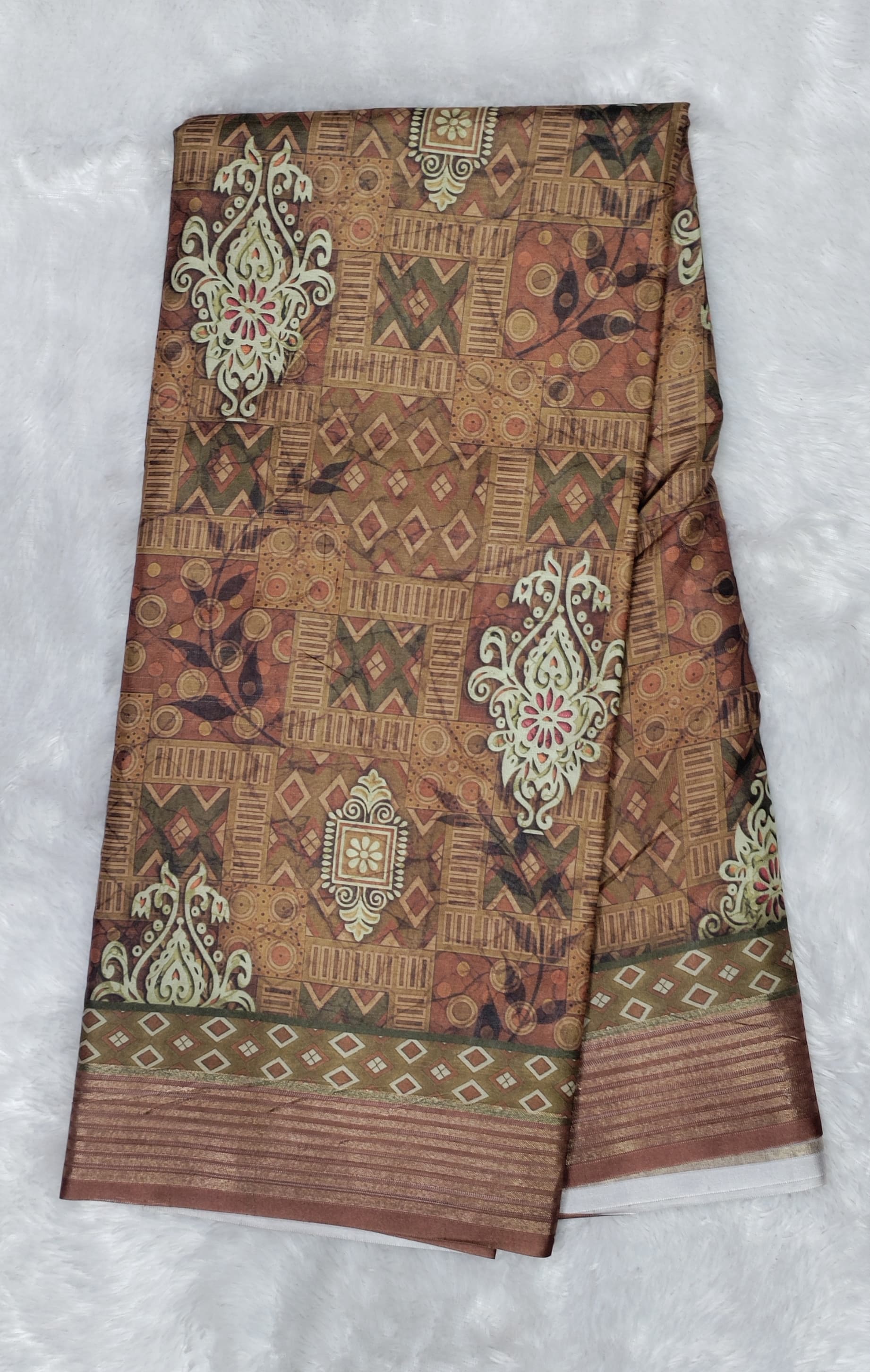 Shubh Sarees - Premium Dola Print Saree