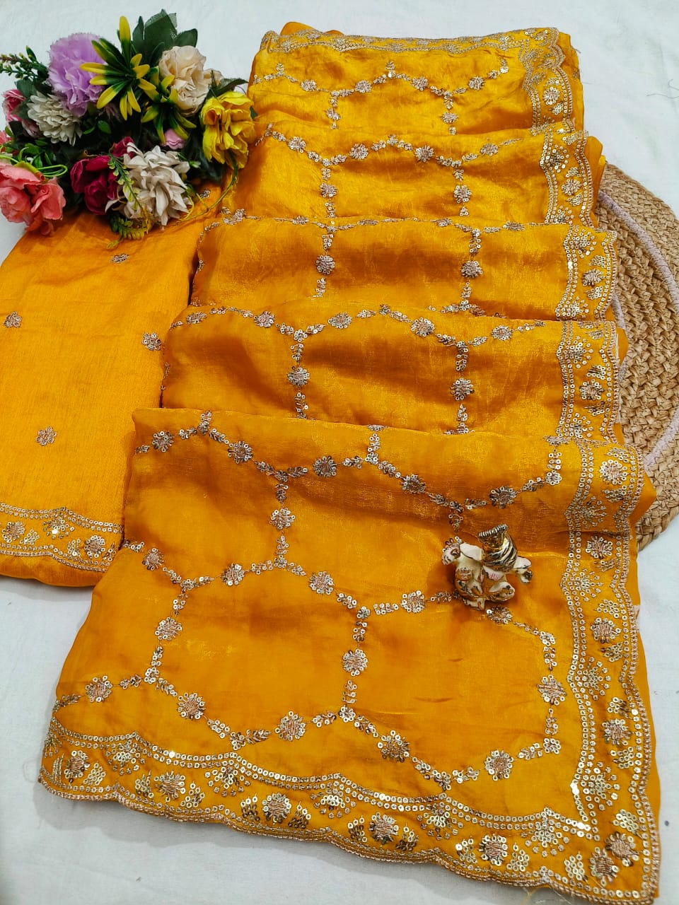 Zimmy Jaal Work Saree