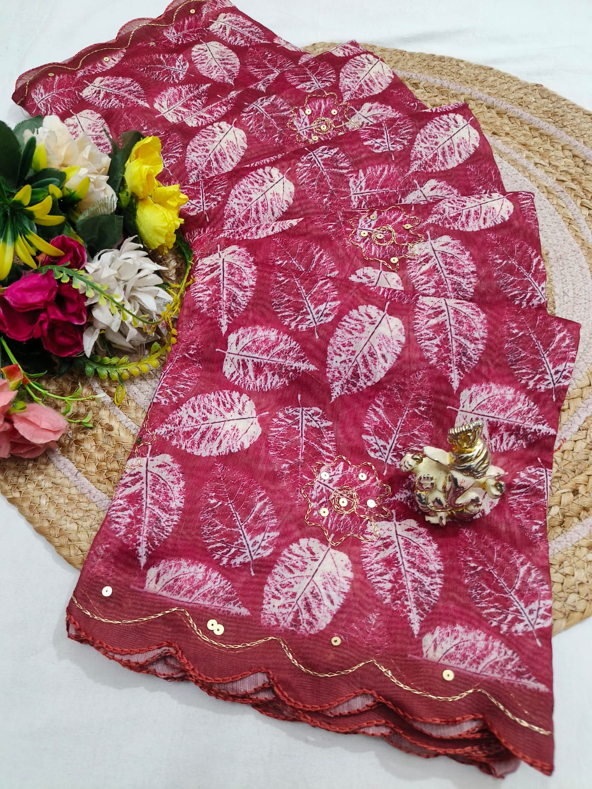 Malmal Cotton Fancy Saree