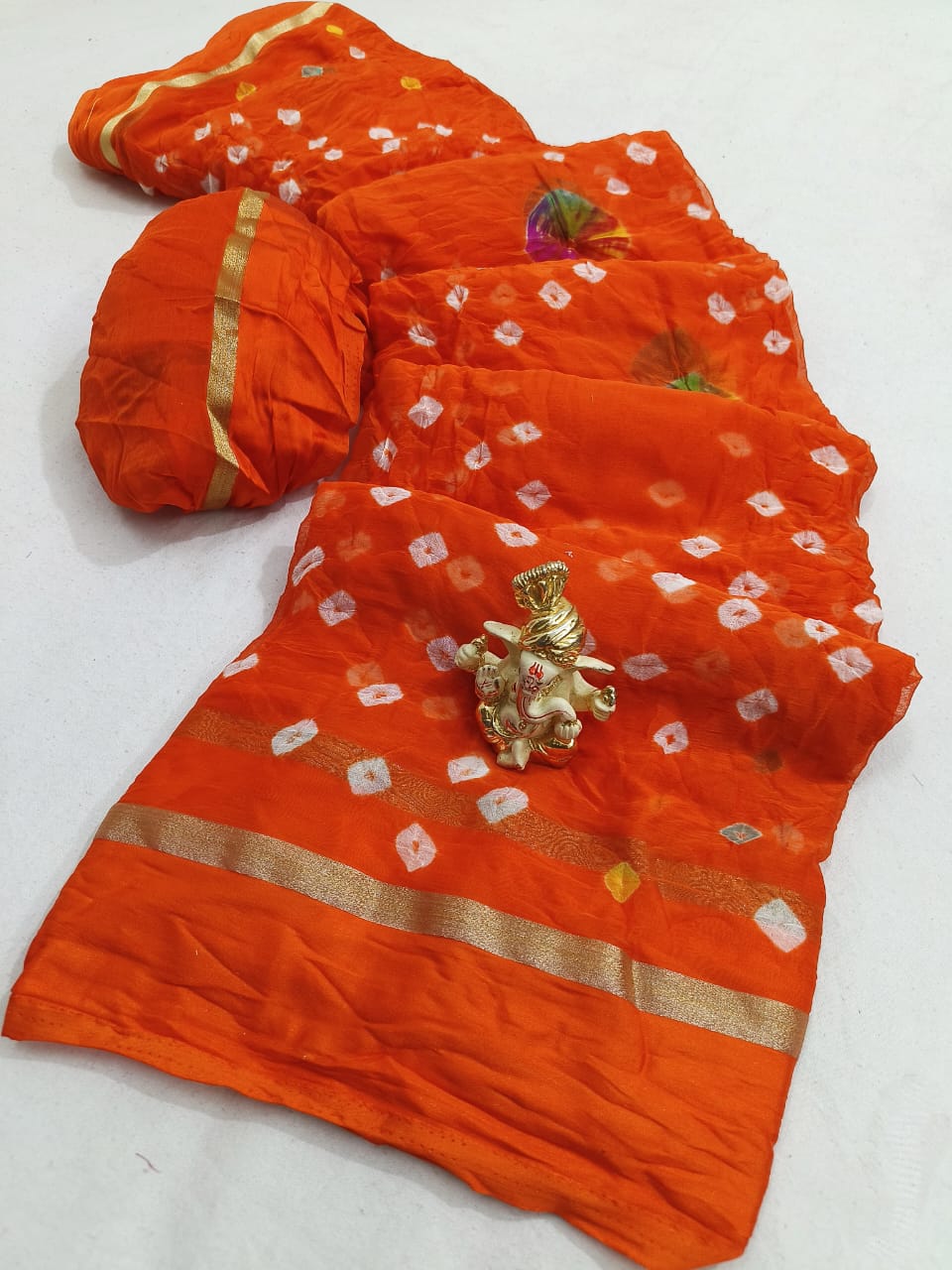 Bandhani Chiffon Saree