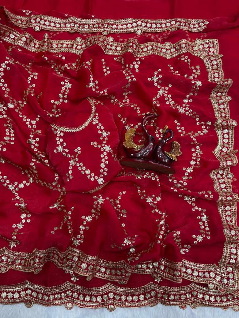 Sattin Sequence Saree