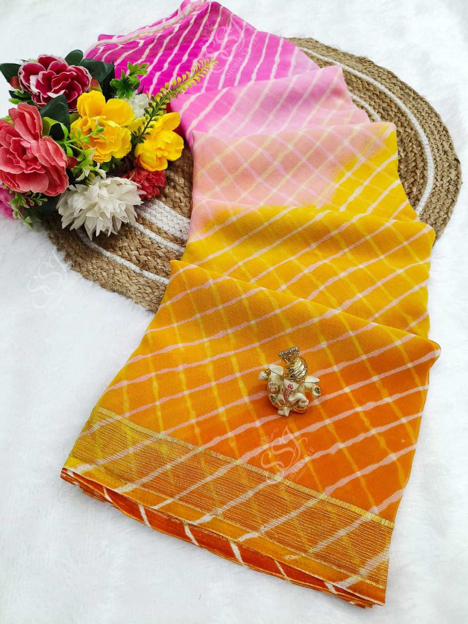 Leheriya Designer Saree