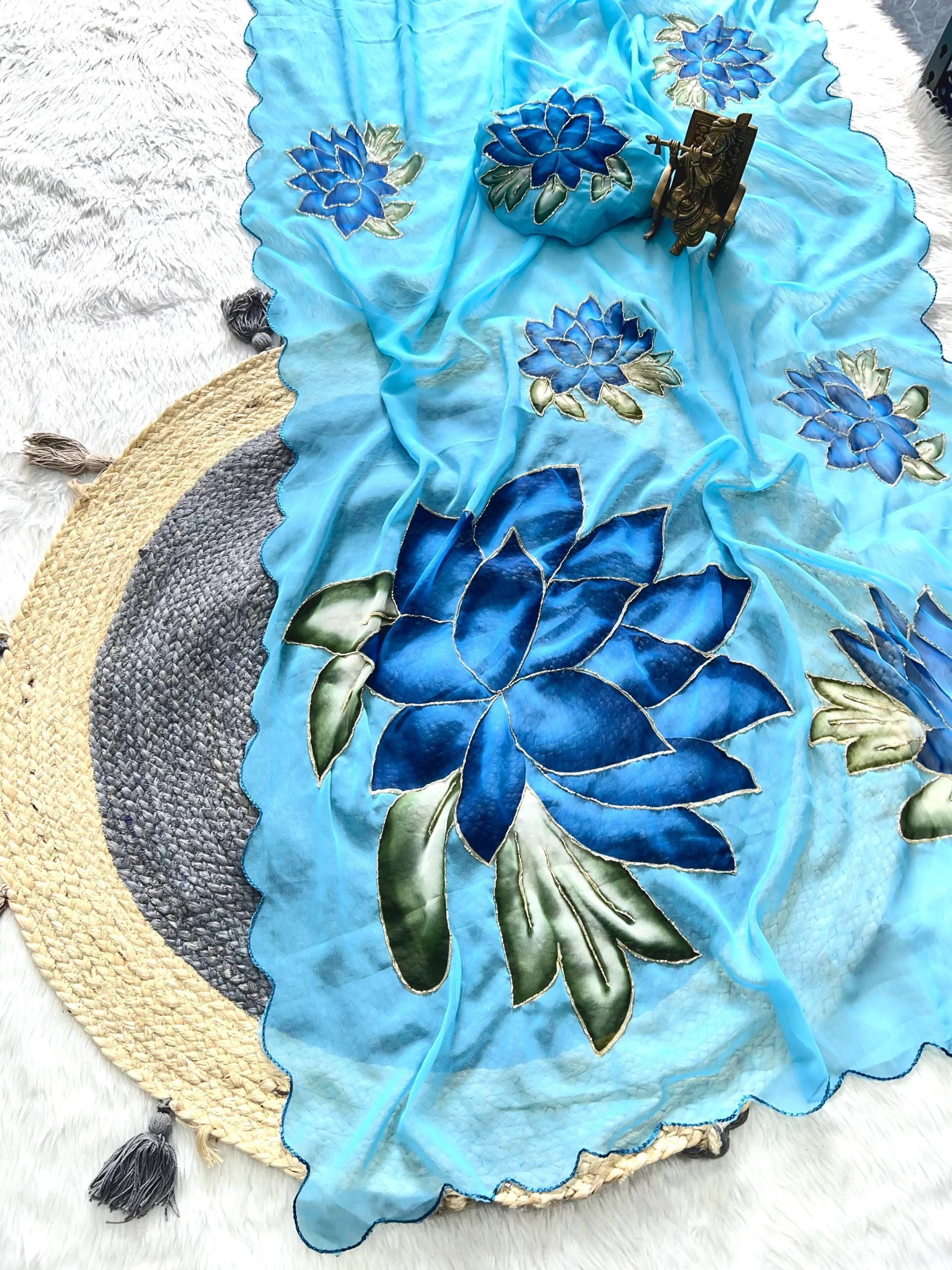 Georgette Printed Saree