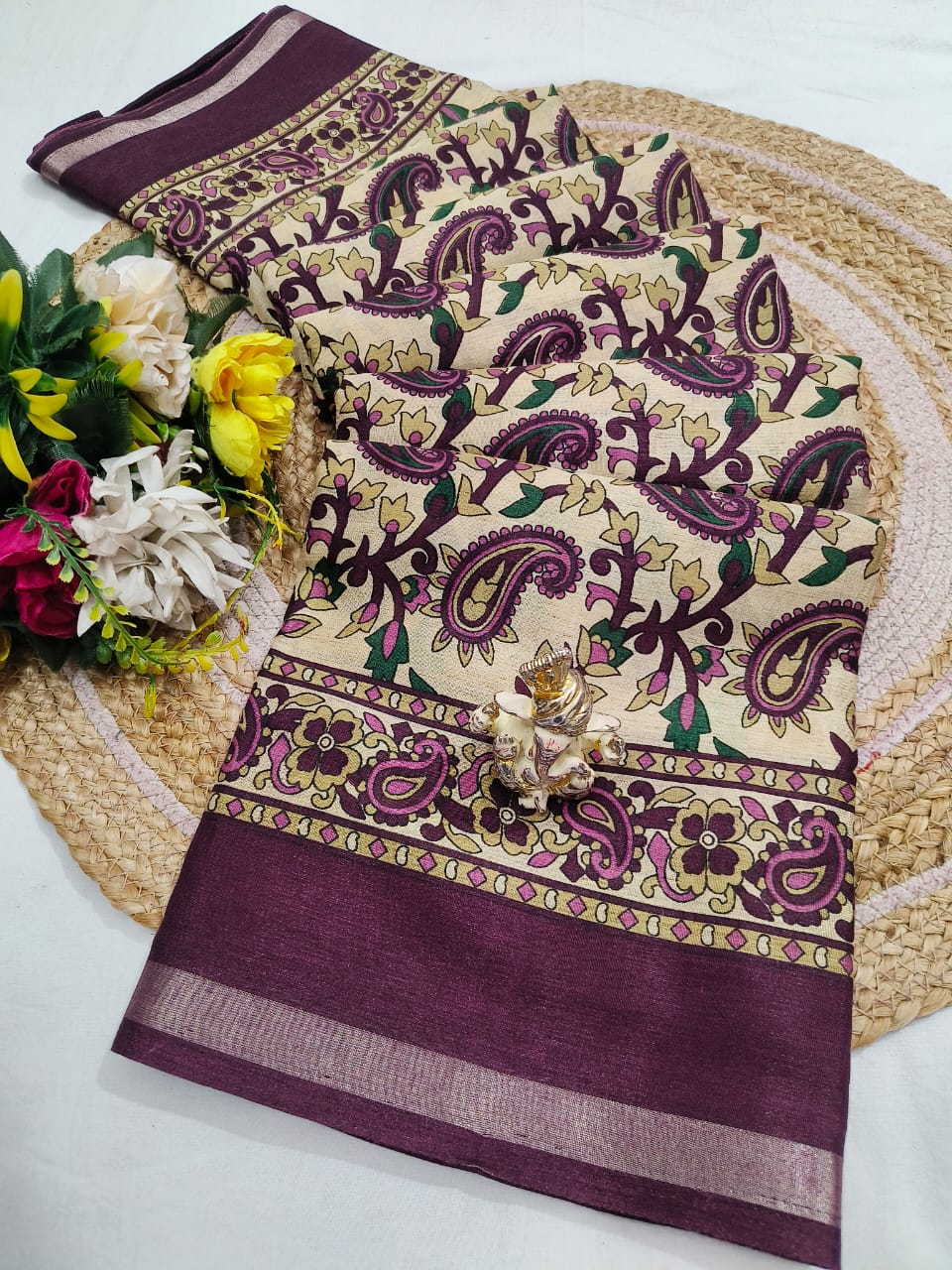 Malmal Cotton Saree