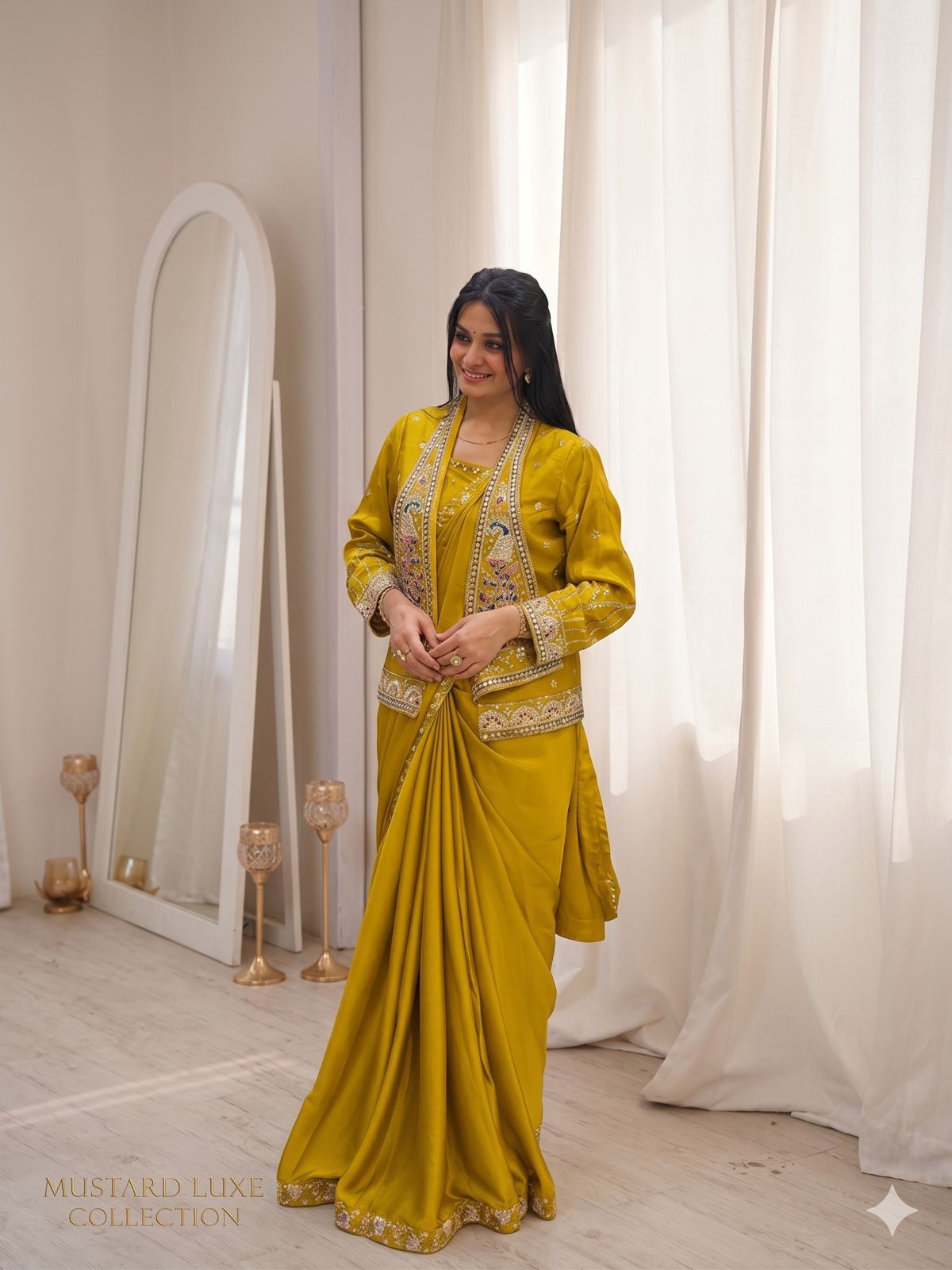 Crepe Satin Saree