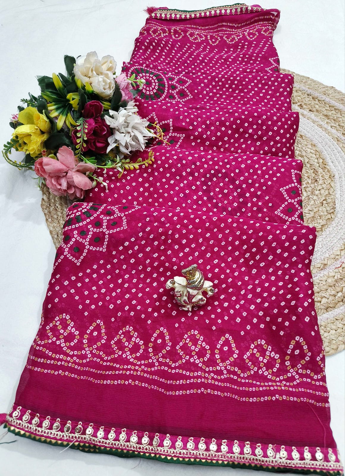 Soft Georgette Bandhani Saree