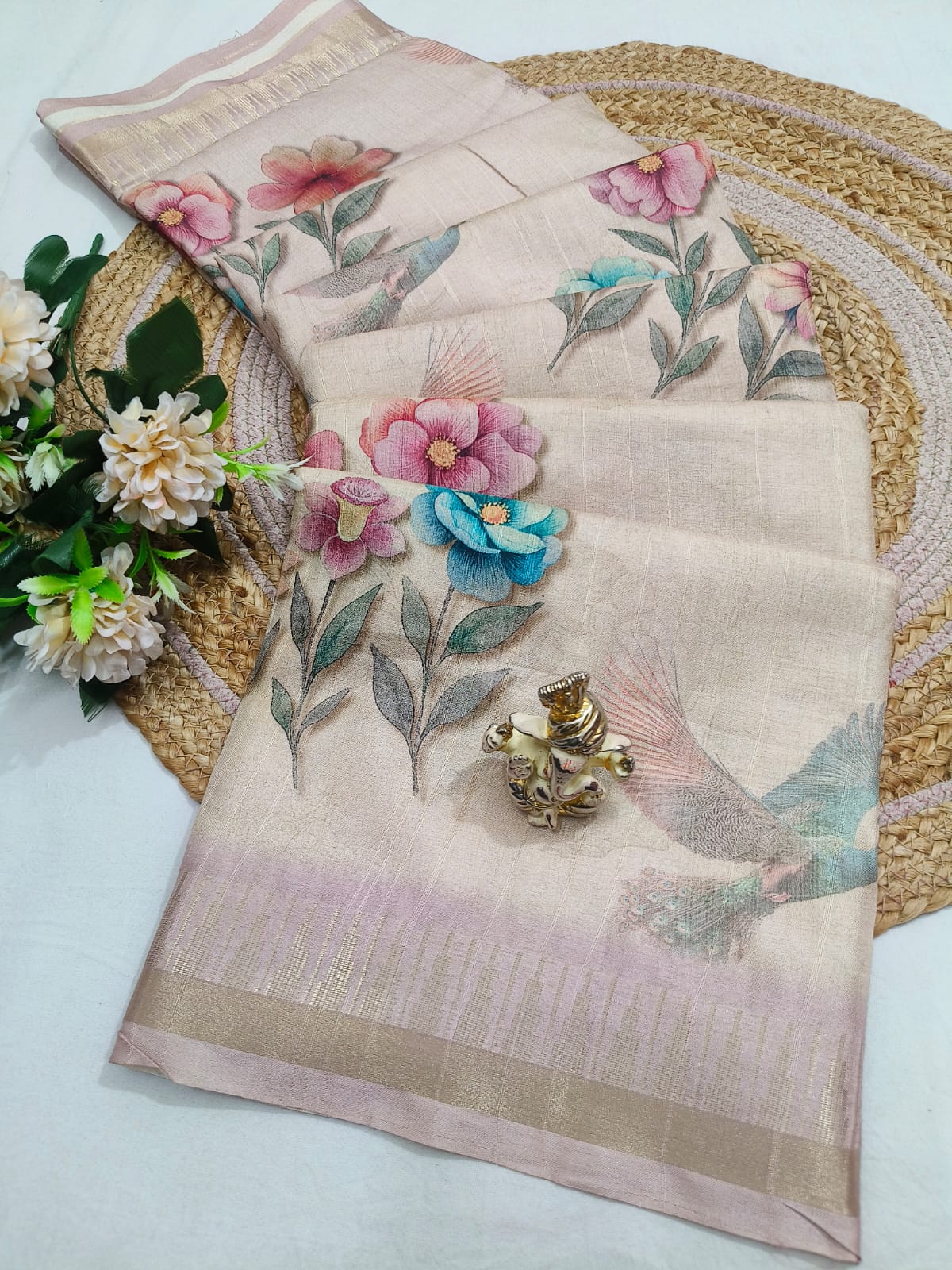Digital Print Silk Saree