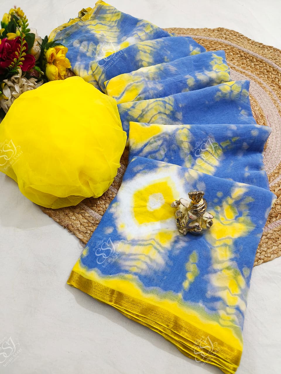Shubh Sarees - Chiffon Shibori Saree