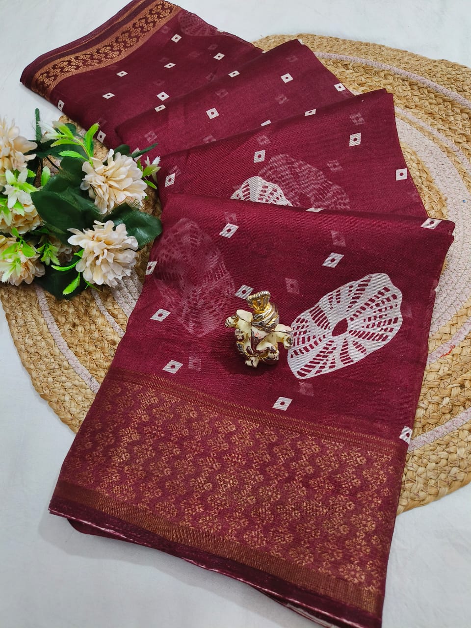 Shubh Sarees - Cotton Jacquard Saree