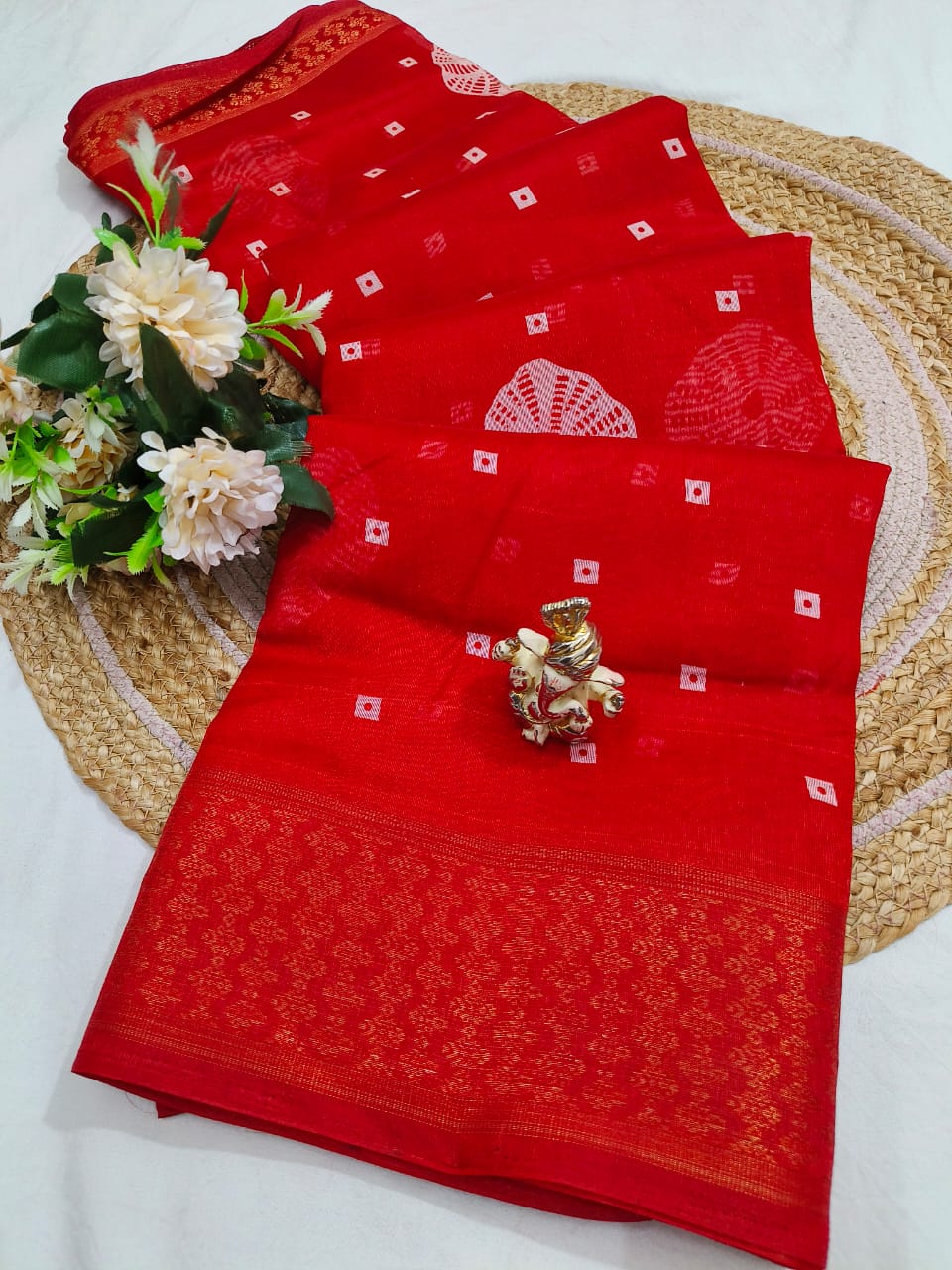 Cotton Jacquard Saree