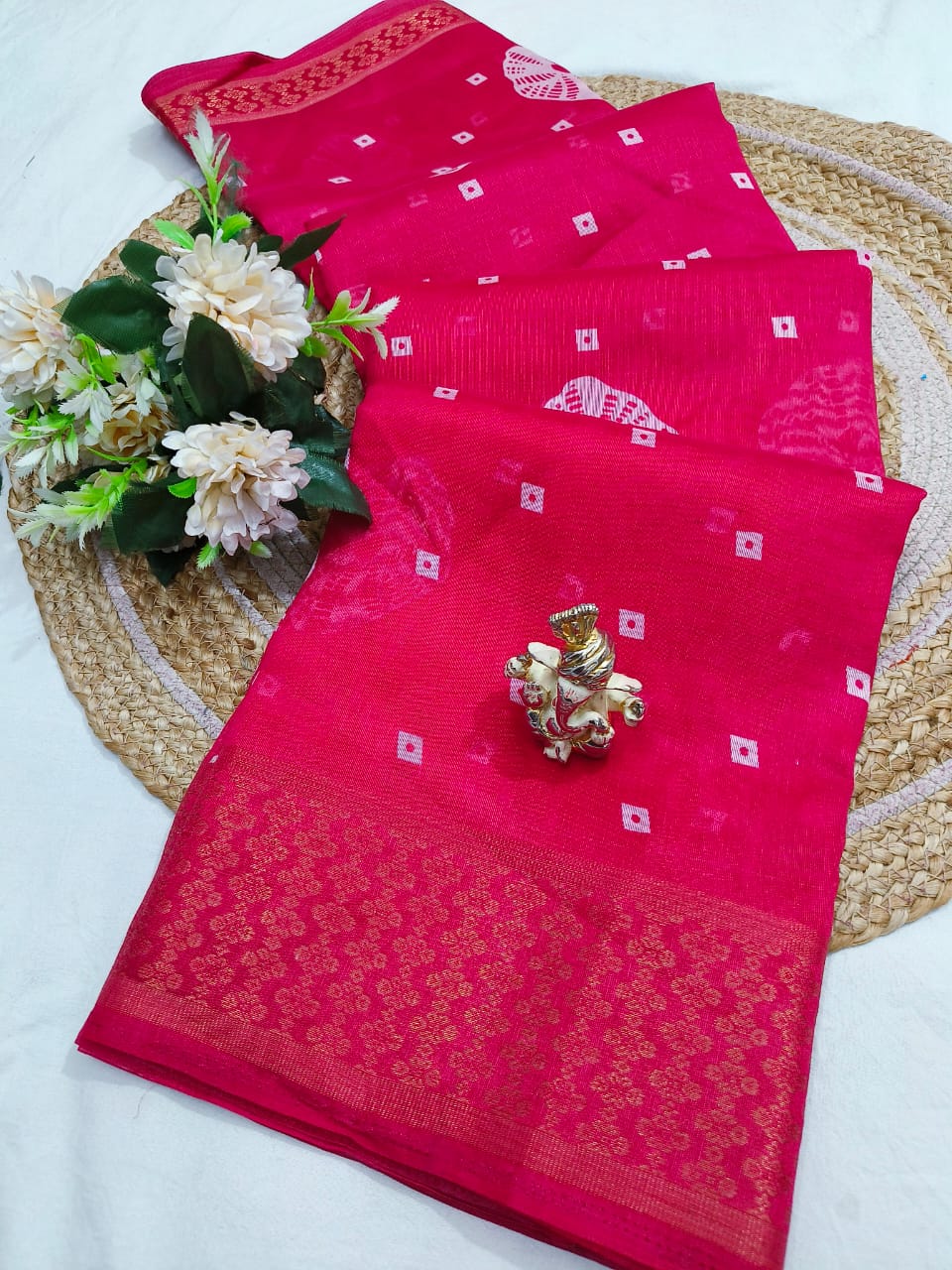 Cotton Jacquard Saree