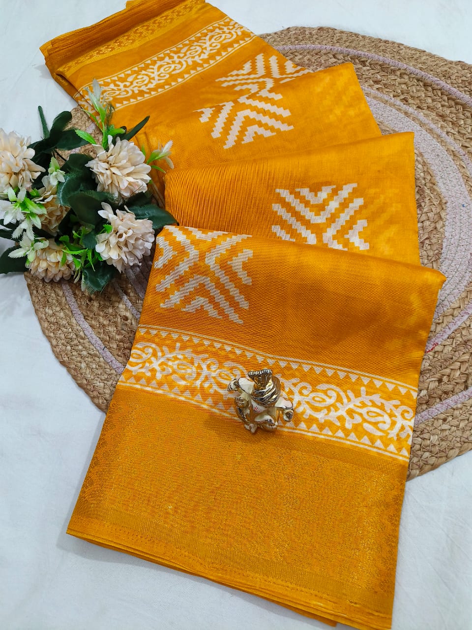 Cotton Jacquard Saree