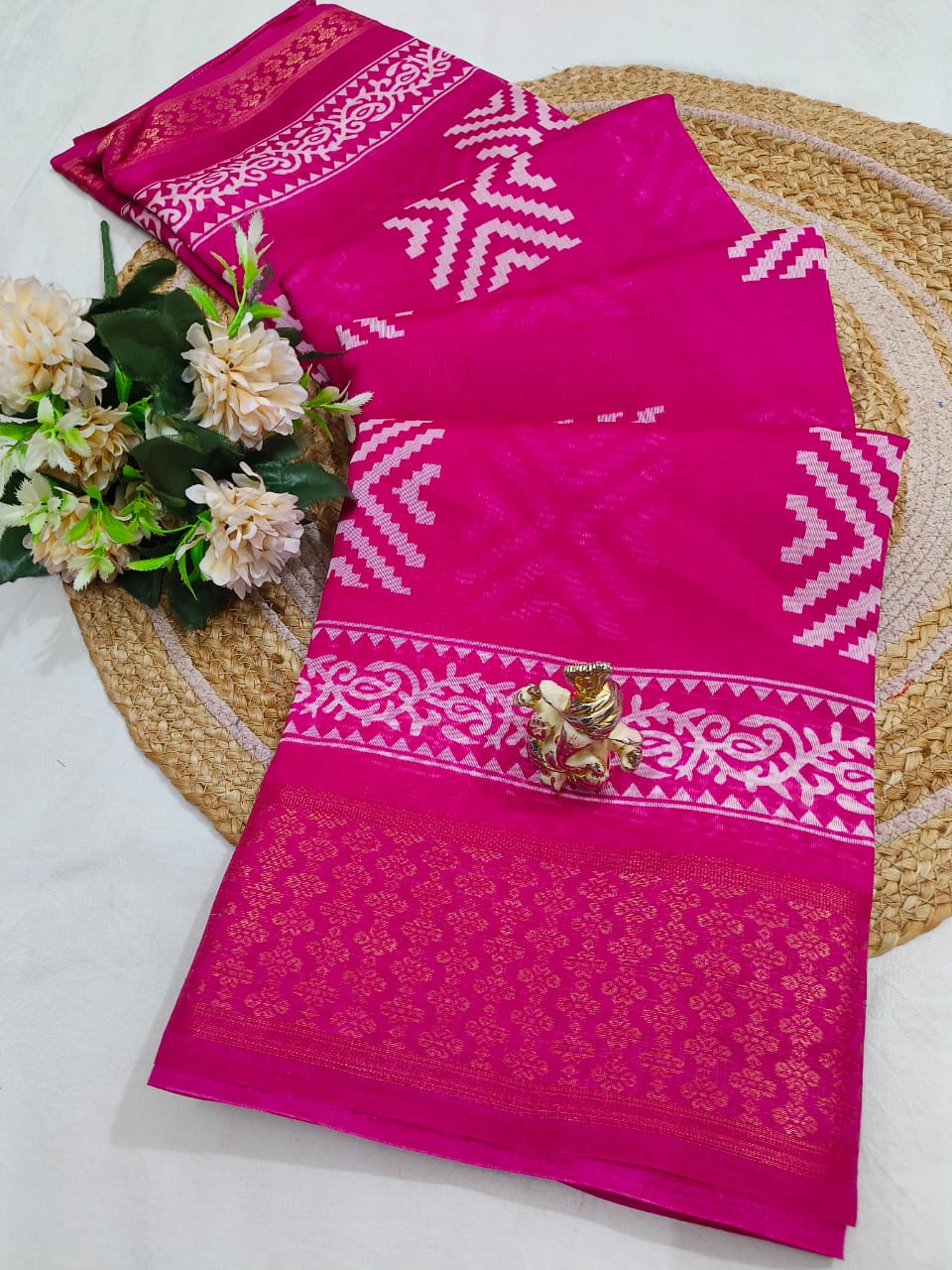 Shubh Sarees - Cotton Jacquard Saree