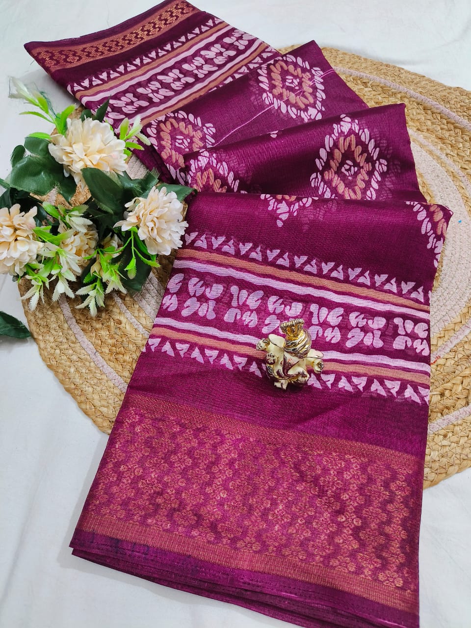 Cotton Jacquard Saree
