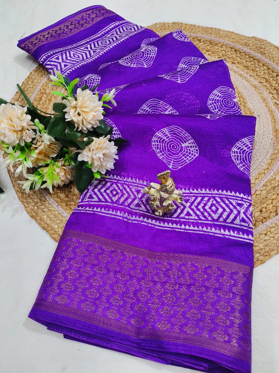 Cotton Jacquard Saree