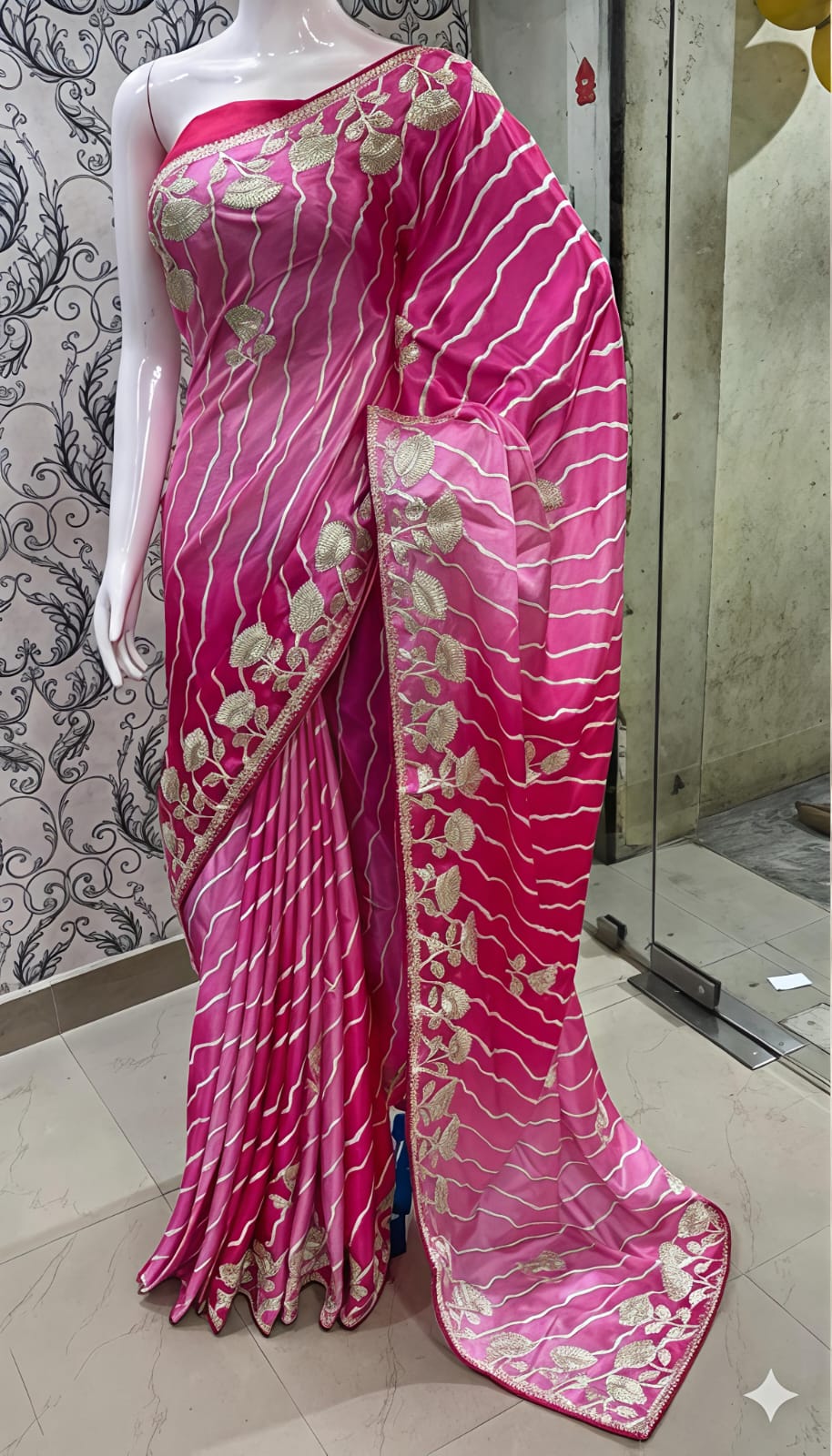 Chinon Lehariya Saree