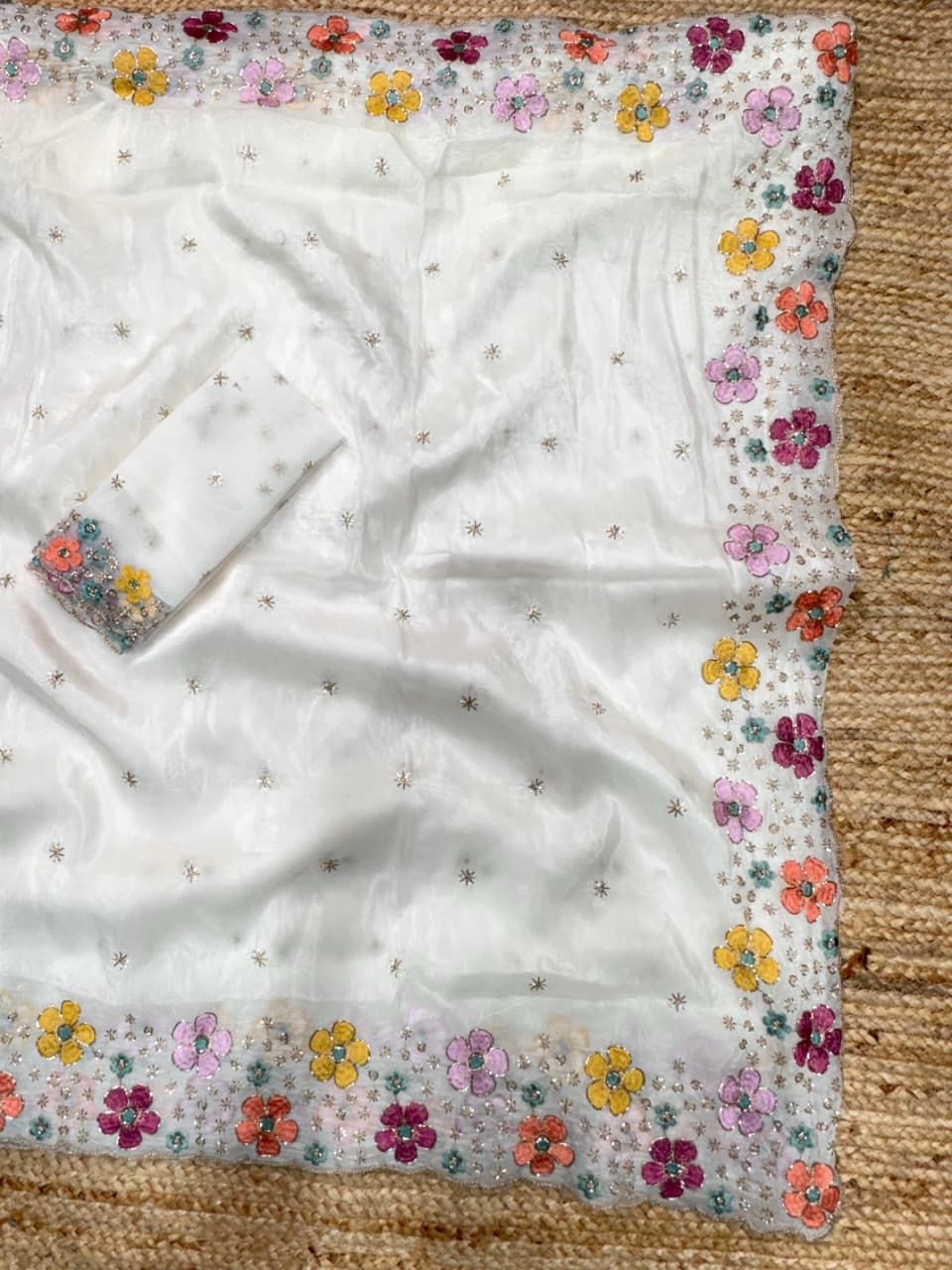 Silk Embroidered Saree
