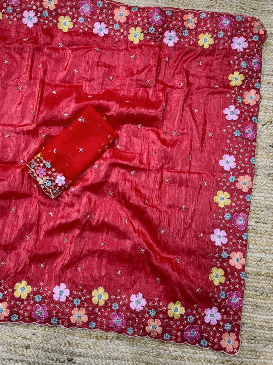 Silk Embroidered Saree