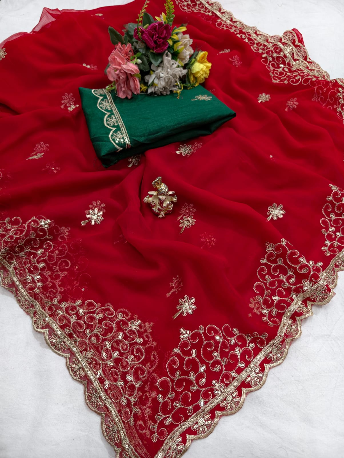 Chiffon Designer Saree