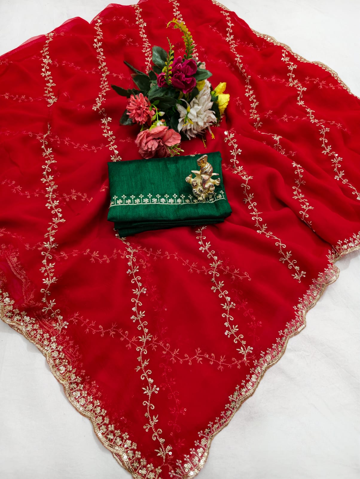 Chiffon Sequence Saree